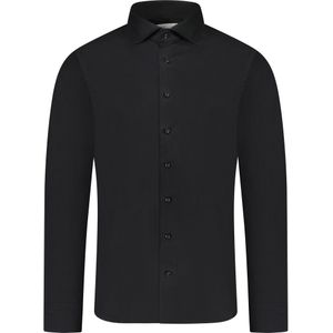 Profuomo  Overhemd Zwart Heren Maat 37 - PP2HC00050 Black - All Season - 100% Katoen