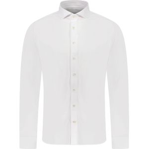 Profuomo  Overhemd Wit Heren Maat 37 - PP2HC10012 White - All Season - 100% Katoen