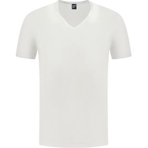 Alan Red T-shirt Wit Heren Maat S - Dean ST white - All Season - 100% Katoen