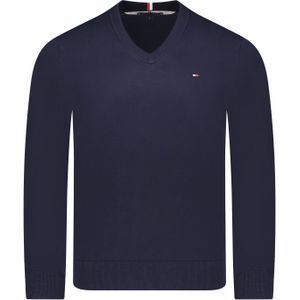 Tommy Hilfiger Trui Blauw Heren Maat S - MW0MW30956 ST DW5 D.SKY - All Season - 81% Katoen + 19% Polyester