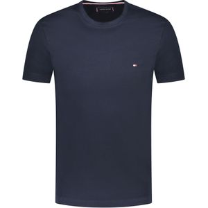 Tommy Hilfiger T-shirt Blauw Heren Maat S - MW0MW27539 ST DW5 D.SKY - All Season - 95% Katoen + 5% Elastan