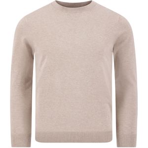 Profuomo  Trui Beige Heren Maat S - PP2J00008C BEIGE - All Season - 56% tencel + 20% katoen + 20% nylon + 4% zijde