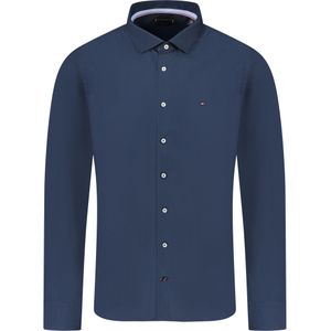 Tommy Hilfiger Overhemd Blauw Heren Maat 41 - TT0TT06391 st DXF R - All Season - 100% Katoen