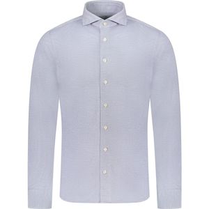 Profuomo  Overhemd Blauw Heren Maat 44 - PPUH30021A M2 MID BLUE - Herfst-Winter - 100% Katoen