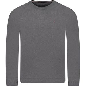 Tommy Hilfiger Trui Grijs Heren Maat M - mw0mw04978 ST 093 - All Season - 89% katoen + 11% zijde