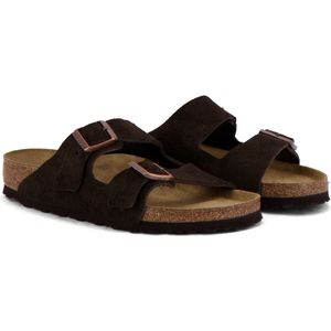 Birkenstock Slippers Bruin Maat 43 - ARIZONA SOFT NATURAL HABANA - Lente-Zomer