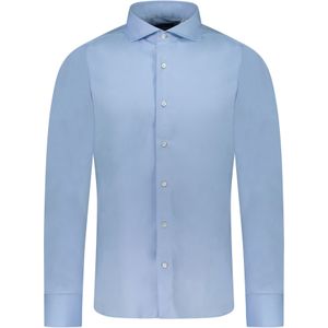 Finamore Napoli Overhemd Blauw Heren Maat 38 - C0643.2 BOT901 - All Season