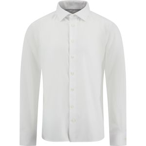 Eton  Overhemd Wit Heren Maat 41 - 10001233800 WHITE - All Season - 100% Katoen