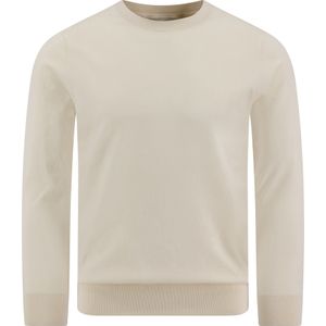 Profuomo  Trui Wit Heren Maat S - PP2J00008D OFF WHITE - All Season - 56% tencel + 20% katoen + 20% nylon + 4% zijde
