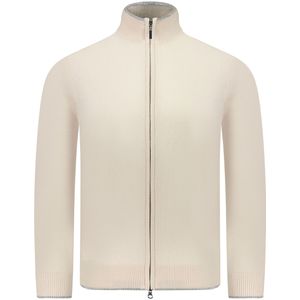 Valentoni Vest Beige Heren Maat S - TOM FULL ZIP PRISTINE/HUSKY - All Season - 90% Wol + 10% Cashmir