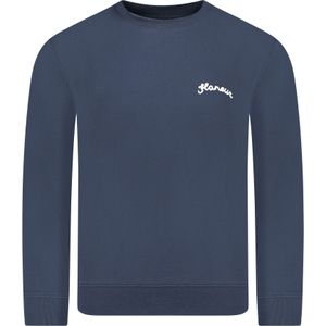 Flaneur - FNOS923 SIGNATURE SWEATER - Blauw - Sweater - 100% Katoen