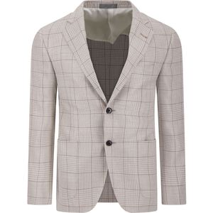 Corneliani Colberts Beige Maat 48 - 25XG76-2516227 036 - Lente-Zomer - 49% wol + 30% zijde + 21% flax