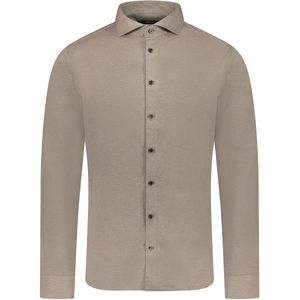 Desoto Overhemd Bruin Heren Maat 38 - 30008-852 Sand Grey - All Season - 100% Katoen