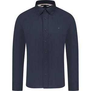 Tommy Hilfiger Overhemd Blauw Heren Maat S - MW0MW25035 DW5 - All Season - 100% Katoen