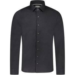 Michael Kors Overhemd Zwart Heren Maat 37 - MD0MD90425 STRETCH 001 BLACK - All Season - 98% Katoen + 2% Elastan