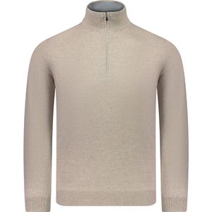 Gran Sasso  Trui Beige Heren Maat 46 - 55126/14290 ST 018 - All Season - 100% Lana Wool