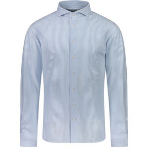 Profuomo  Overhemd Multicolor Heren Maat 37 - PP2HC10008 Blue - All Season - 54% Katoen + 46% Polyester