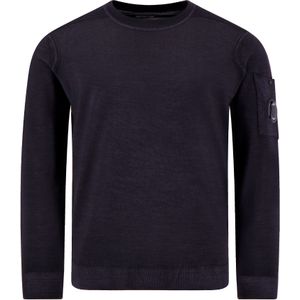 C.P. Company Sweater Paars Heren Maat XL - 19CMKN024A-003247F 888 TOTAL ECLIPSE - Herfst-Winter - 100% Wol