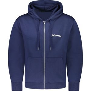 Flaneur Vest Blauw Heren Maat XL - FNOS921 SIGNATURE ZIP-UP NAVY - All Season - 100% Katoen