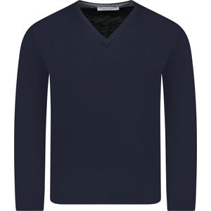 Gran Sasso  Trui Blauw Heren Maat 48 - 55115/14290 ST 598 - All Season - 100% Lana Wool
