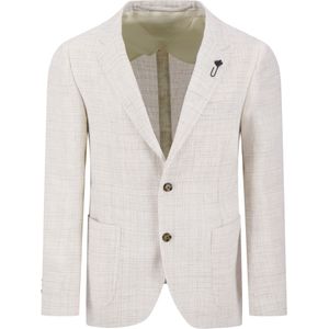Lardini Colberts Beige Maat 50 - ES528AE-ESIF64515 130 - Lente-Zomer - 60% Linnen + 40% Wol
