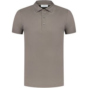 Gran Sasso  Polo Bruin Heren Maat 46 - 60103/74201-ST 171 - All Season - 100% Katoen