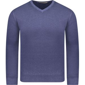 Gran Sasso  Trui Blauw Heren Maat 54 - 55115/22792 ST 905 - All Season - 100% Scheerwol
