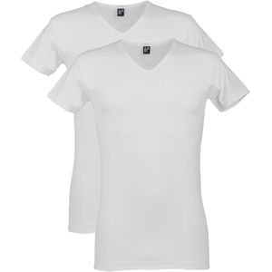 Alan Red T-shirt Wit Heren Maat S - oklahoma st White - All Season - 93% Katoen + 7% Elestan