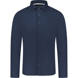 Michael Kors Overhemd Blauw Heren Maat 37 - MD0MD90435 STRETCH 463 MIDNIGHT BLUE - All Season - 98% Katoen + 2% Elastan