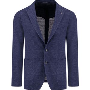 Tagliatore Colberts Blauw Maat 48 - PE570003J 25E168 B3264 - Lente-Zomer - 59% linnen + 41% katoen