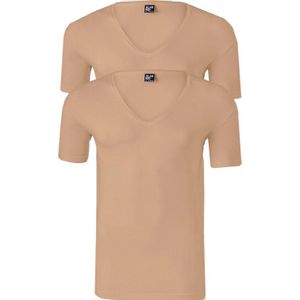 Alan Red T-shirt Beige Heren Maat M - Nov 2pack SKIN - All Season - 93% Katoen + 7% Elestan