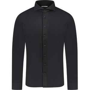 Profuomo  Overhemd Zwart Heren Maat 37 - PP2HC10011 Black - All Season - 50% katoen + 50% polyester