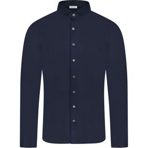 Gran Sasso  Overhemd Blauw Heren Maat 46 - 60120/74002-st 598 - All Season - 100% Katoen