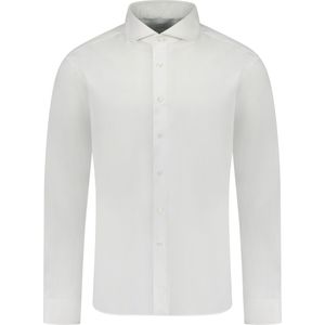 Xacus Overhemd Wit Heren Maat 44 - 11393 001 - All Season - 100% Katoen