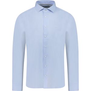 Michael Kors Overhemd Blauw Heren Maat 37 - MD0MD90449 455 LIGHT BLUE - All Season - 98% Katoen + 2% Elastan