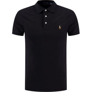 Polo Ralph Lauren  Polo Zwart Heren Maat XL - 710-713130 ST 001 BLACK - All Season - 100% Katoen