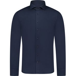 Profuomo  Overhemd Blauw Heren Maat 38 - pp2h00005c Navy - All Season - 100% Katoen