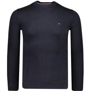 Tommy Hilfiger Trui Blauw Heren Maat S - mw0mw04978 403 - All Season - 100% Katoen