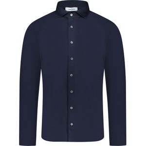 Gran Sasso  Overhemd Blauw Heren Maat 48 - 60120/74201-ST 598 - All Season - 100% Katoen