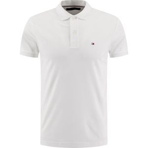 Tommy Hilfiger Polo Wit Heren Maat S - MW0MW35585 YBR WHITE - All Season - 100% Katoen