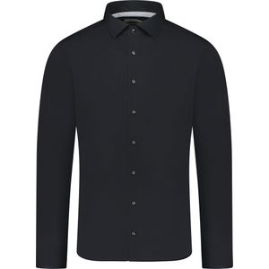 Michael Kors Overhemd Zwart Heren Maat 38 - MD0MD90435 STRETCH 001 BLACK - All Season - 98% Katoen + 2% Elastan