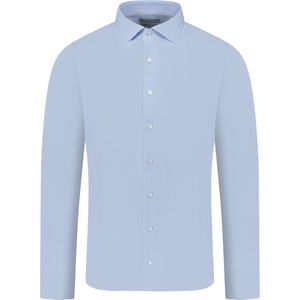 Michael Kors Overhemd Blauw Heren Maat 39 - MD0MD90450 455 LIGHT BLUE - All Season - 98% Katoen + 2% Elastan