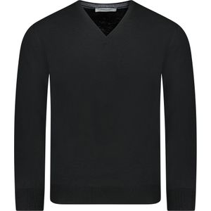 Gran Sasso  Trui Zwart Heren Maat 46 - 55115/14290 ST 099 - All Season - 100% Lana Wool