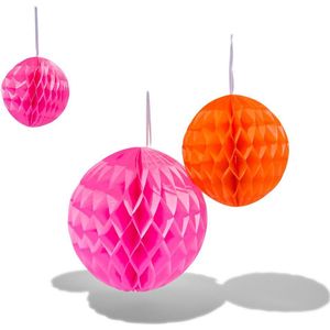 HEMA Honeycombs Bal Rood Roze - 3 Stuks