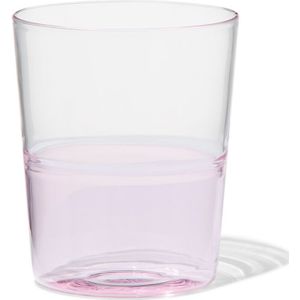HEMA Waterglas 320ml Tafelgenoten Glas Met Roze