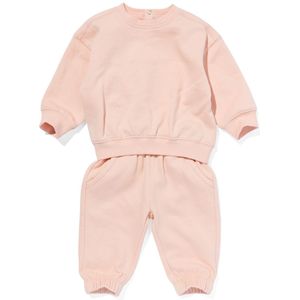 HEMA Baby Kleding Sweatset Perzik (perzik)