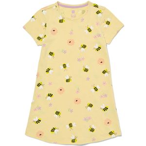HEMA Kinder Nachthemd Katoen Bijen Geel (geel)