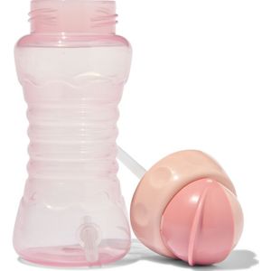 HEMA Drinkfles Met Rietje 300 Ml - Roze (roze)