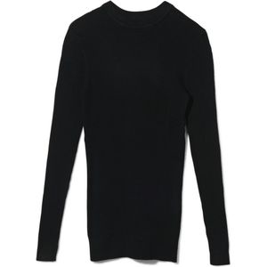 HEMA Dames Pullover Louisa Rib Zwart (zwart)