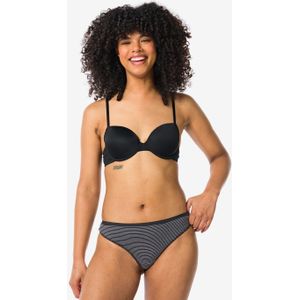 HEMA Dames Strings Stretch Katoen - 2 Stuks Zwart (zwart)
